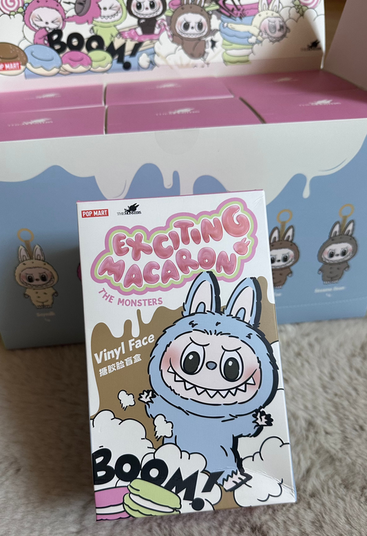 Pop Mart Labubu The Monsters -Exciting Macaron Vinyl Plush Pendant Single Blind Box